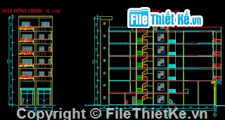 Bản vẽ autocad,Bản vẽ nhà phố,nhà mặt phố,thiết kế nhà phố